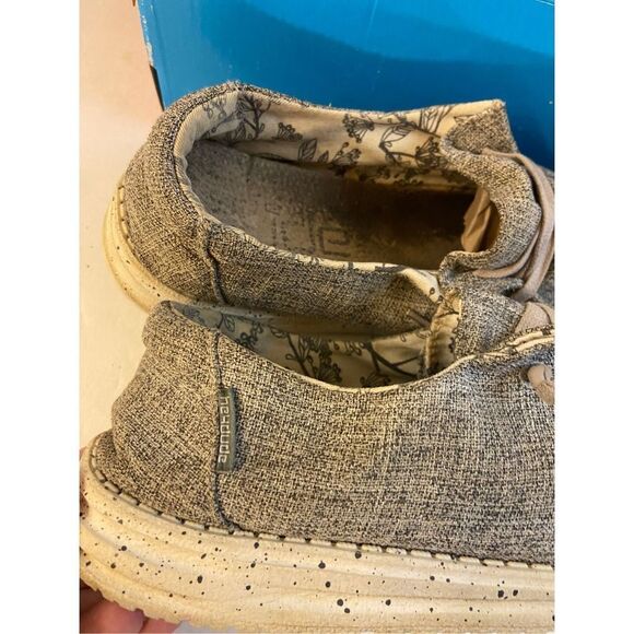 Hey Dude loafers women size 11 wendy linen iron gray - Picture 5 of 8
